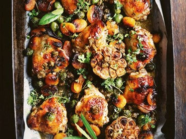 Apricot Chicken with Capers and Olives